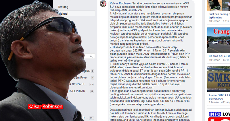 Aksi PTDH ASN Pemkab Bengkulu Utara, berujung kritik