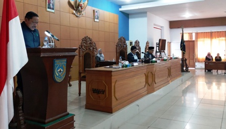 Penyampaian Bupati BU dihadapan DPRD BU terhadap pengesahan RAPBD TA 2024